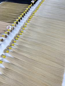 Proveedores al por mayor Extensión de cabello a granel de Vietnam virgen natural doble dibujado 1PCs 12 pulgadas Extensiones de cabello de color más claro - Product Image 3