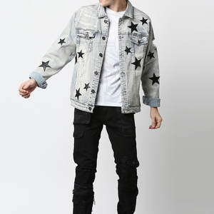 Veste en jean pour hommes à séchage rapide en gros pour la vente en ligne Veste en jean en polyester pour hommes personnalisée - Product Image 6