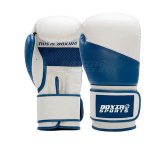 Gants de boxe ergonomiques en cuir synthétique pour l'entraînement au sparring Support de dragonne sécurisé pour les arts martiaux - Product Image 1