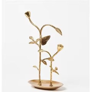 Support à bijoux en métal noir décoratif, motif ange, design vintage écologique, utilisation polyvalente pour le rangement des boucles d'oreilles et des colliers - Product Image 5