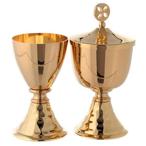 Ensemble de calice et de ciboire de dernière génération pour la maison et l'église, produits et fournitures, plaqué or, forme ronde, design moderne, ensembles de ciboire, cadeaux - Product Image 6