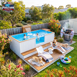 Fast Installation Plug and Play Above Ground Pool for Resort Expansion Prefabricated Fiberglass Swimming Pool - Product Image 4