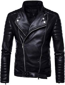American High-end Flying Bomber <b>Jacket</b> Men's Trendy Brand Spring Autumn Imitation Leather High Street Streetwear - Product Image 2