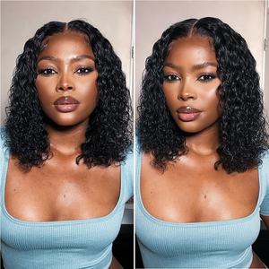 Perruque en cheveux humains à dentelle frontale Deep Wave, densité 250%, HD transparente, 13x4, pour femmes, petite taille, vente chaude - Product Image 2