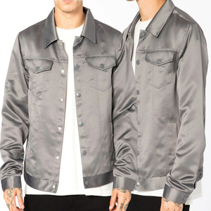 Blouson d'aviateur en satin de sport léger à logo personnalisé pour hommes matériel en soie Camouflage Varsity Baseball Letterman fourni en usine - Product Image 6