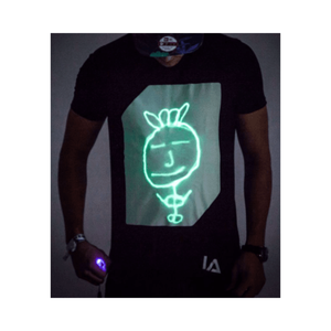 Camiseta Infantil Interactiva Luminosa 100% Personalizada, Ropa Iluminada, Última Colección de Halloween, Hecha con Tela 100% Algodón GOTS - Product Image 1