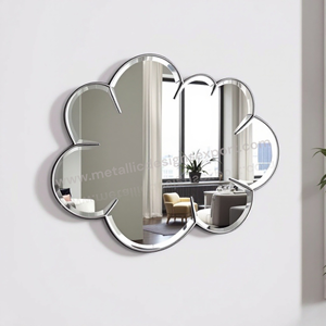 Elegante espejo de pared en forma de flor, decoración reflectante elegante para el hogar, perfecto para mejorar la Sala de estar, el dormitorio o los interiores de la Oficina - Product Image 2