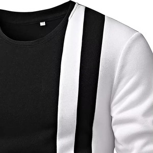 100% coton biologique de haute qualité 400 GSM en relief col rond polaire coton mélangé sweat surdimensionné blanc sweat - Product Image 6