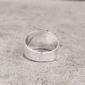 Joyería de piedra áspera, anillo Unisex, piedra preciosa de tanzanita cruda Natural, piedra natal de diciembre, joyería de piedra ancha, anillo de Plata de Ley 925 - Product Image 5