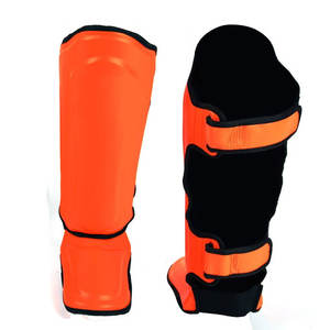 Protège-tibias de Muay Thai et de Kickboxing professionnels de haute qualité en PU, motif personnalisé, durables, pour l'entraînement et la compétition - Product Image 4
