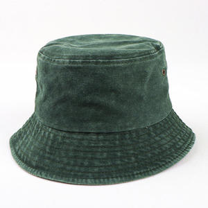 Prix de gros, chapeaux bob personnalisés, lavés à l'acide, broderie unie, bouton, déchirés, haute qualité, usage quotidien, 100% coton, professionnel - Product Image 3