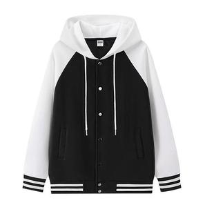 Healy Polyester 180gram Breathable <b>Baseball</b> Hoddie Jersey Long Sleeve Button Drawstring T-Shirt Team Custom Logo Embroidery - Product Image 5