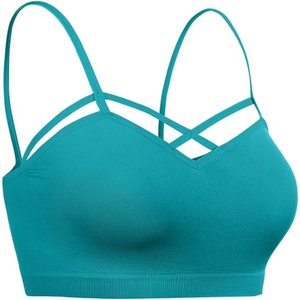 Soutien-gorge de sport pour femme de haute qualité, à bretelles, sans couture, offrant un maintien flexible pour l'entraînement, le yoga et l'usage quotidien - Product Image 3