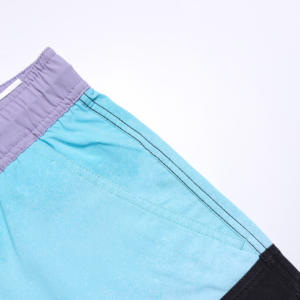 Pantalones cortos informales de moda de verano para hombre, Cintura elástica de secado rápido, cordón impreso, diseño de sublimación, transpirable, sólido - Product Image 4