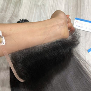 Cierre de encaje para cabello liso, proveedor de cabello virgen, cierre de encaje HD y encaje frontal, pelucas de cabello humano virgen, color natural humano - Product Image 5