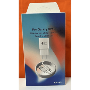อะแดปเตอร์แปลงไฟ AA03 20W แบบสองพอร์ต USB สาย USB Type C ป้องกันไฟฟ้าลัดวงจร รุ่นขายดีสำหรับโทรศัพท์มือถือ 0.5A บรรจุกล่อง - Product Image 1