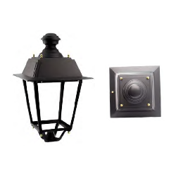 Lumière LED carrée étanche pour extérieur, en aluminium, pour usage en jardin, forme carrée riche en fonctionnalités - Product Image 1