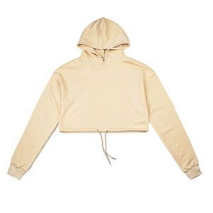 Col roulé fermeture éclair sweats à capuche courts pour femme pull polaire surdimensionné lâche personnalisé 350gsm sweat à capuche court grande taille sweats à capuche pour hommes - Product Image 1