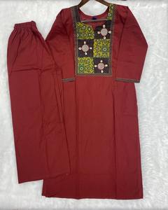 Traje de retazos de espejo informal elegante para mujer, pantalones, ropa de vacaciones de oficina, conjunto de cordón al por mayor, estampado indio étnico Kurti pakistaní - Product Image 4