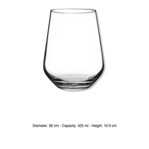 Vaso Pasabahce Allegra para Agua 42.5 cl, Suministros para Hoteles y Restaurantes, Suministros para Bares, Venta al por Mayor - Product Image 3