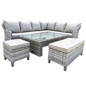 Ngoài trời PE mây <span class=keywords><strong>sofa</strong></span> thiết lập cho thư giãn vườn cho sân khách sạn Công viên trang trại cho cả gia đình phòng khách sử dụng mùa hè này - Product Image 4