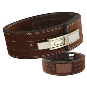 เข็มขัดยกน้ำหนักหนังแท้สีน้ำตาล คุณภาพดีเยี่ยม สำหรับออกกำลังกายและเพาเวอร์ลิฟติ้ง - Product Image 2