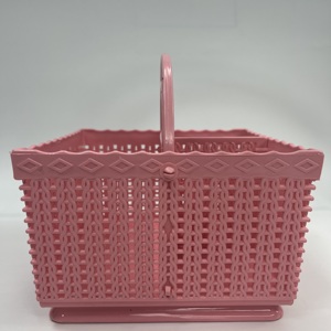 Panier de transport en plastique multi-diviseur de style artisan avec poignée arquée pour une utilisation hôtelière moderne - Product Image 3