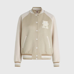 Diseña tus propias chaquetas universitarias para mujer en 100% de lana de talla grande con cierre de botones, prendas de vestir informales, chaquetas para mujer - Product Image 4