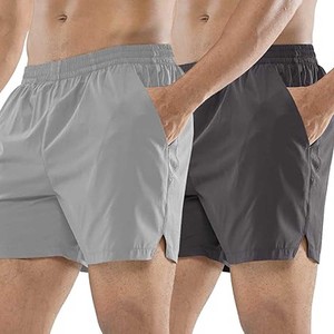 Pantalones cortos Cargo para hombre, cintura elástica, cordón, verano, informal, de algodón, grandes y altos, pantalones cortos de trabajo de ajuste relajado - Product Image 2