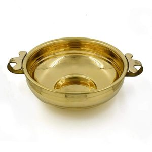 Urli Art Deco, soporte para plantas de latón, forma de PC única, accesorio contemporáneo Vintage para el hogar para uso en interiores para decoración del hogar Diwali - Product Image 1