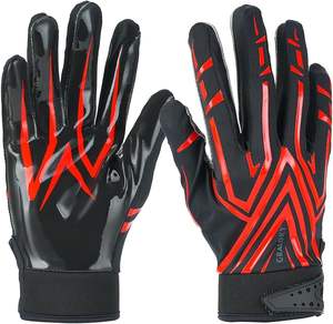 Guantes de fútbol Hombres Mujeres Niños, Guantes de fútbol juvenil, Guantes de agarre pegajosos de silicona ultra pegajosos para jóvenes adultos, mejorados - Product Image 4