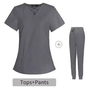 Uniformes de gommage médicaux femmes gommage infirmière uniforme haut pour hôpital OEM Service gommage infirmière - Product Image 2