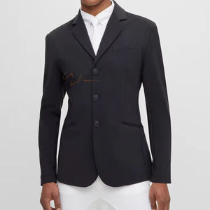 Chaqueta duradera para espectáculo de equitación, abrigo de competición ecuestre profesional, tejido transpirable ligero a medida, clásico y elegante - Product Image 1
