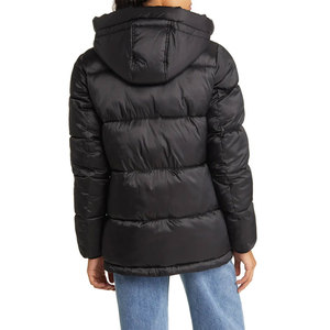 Chaqueta acolchada con burbujas con logotipo personalizado, chaquetas acolchadas transpirables gruesas y cálidas de gran tamaño para invierno, chaqueta acolchada con cremallera a la moda para mujer - Product Image 5