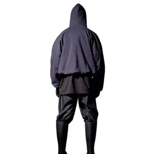 Vêtements pour hommes tendance sweat à capuche streetwear de haute qualité 500 gsm sweat à capuche sérigraphié épaule tombante sweats à capuche sans ficelle - Product Image 4