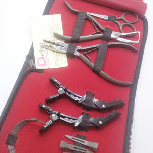 Alicates para el cabello de Color negro mate, Alicates de extracción y ajuste de acero inoxidable, herramientas para la extensión del cabello, herramientas para el cabello con logotipo personalizado en Pakistán - Product Image 1