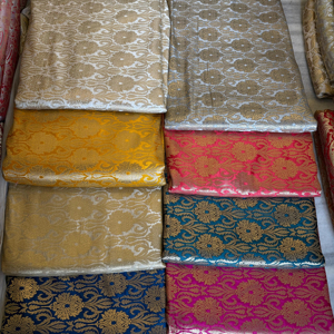 ผ้าแจ็คการ์ดผ้าไหมสำหรับทำชุดเดรสแบบดั้งเดิมงานหัตถกรรมเสื้อและสิ่งทอสำหรับโครงการเบาะ - Product Image 1