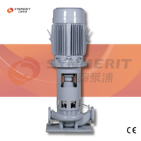 Pompe à vide à anneau liquide verticale en ligne SUNNY KING en acier inoxydable/fer fonte ChemPlus 0,5/1,5 CV avec moteur antidéflagrant pour