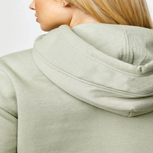 Broided-OGO 80% Combed otton 20% Polyester YM ING inear APE leece OOD omomens omhaki ullover oodie - Product Image 4