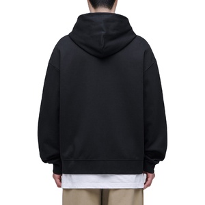 Sweat à capuche zippé en molleton 100 % coton personnalisé avec impression numérique pour homme, style urbain, respirant, coupe oversize, idéal pour l'hiver - Product Image 2