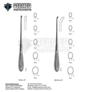 Sialkot Pakistán Fabricante Proveedor Best Seller Acero inoxidable Bruns Hueso Curetas Recto 23cm Por GERMED ENTERPRISES - Product Image 3