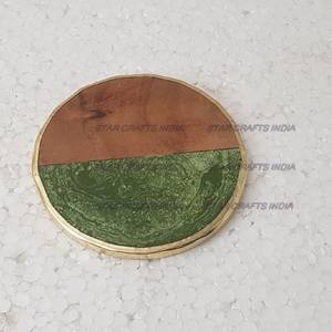 Hot Selling 2024 <b>Coaster</b> Sets Stackable Resin Wood <b>Drink</b> <b>Coasters</b> From SCI for Office & Home for Restaurant - Product Image 3