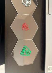 Posavasos redondo de último diseño en acrílico transparente con alfombrillas y almohadillas de comedor de mesa de moda, perfecto para una decoración elegante de comedor en casa - Product Image 4