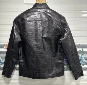 Chaqueta de Cuero de Alta Calidad para Hombre, Nueva Llegada, Impermeable, Cortavientos, Estilo Universitario, Motociclista, Bomber - Product Image 6