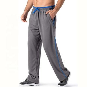 Pantalones Jogger de Poliéster/Algodón Ligeros y Elegantes para Hombre, Cintura Elástica, Corte Recto Curvo Informal, Transpirables - Product Image 1