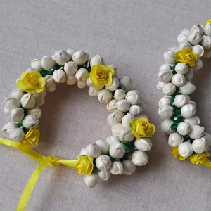 ดอกไม้มะลิ gajra scrunchies งานแต่งงาน haldi Mehndi โปรดปรานปาร์ตี้ปากีสถาน/อินเดียเจ้าสาวและอุปกรณ์เสริมสำหรับเพื่อนเจ้าสาว maiyon ของขวัญ - Product Image 1