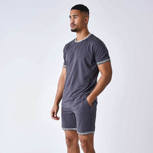 Summer Men's Sportswear <b>Short</b> Sleeved T-Shirt + Sports <b>Shorts</b> Quick Drying, Breathable And <b>Cool</b> Fitness Fashion Two-Piece Set - Product Image 6