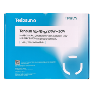 Panel Solar Policristalino y Monocristalino Tensun New Energy de 270W-420W, HJT PERC BIPV, Plegable, con Lámina Trasera Blanca - Product Image 2