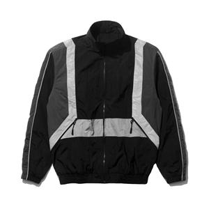 Chaqueta Cortavientos Impermeable con Diseño Personalizado al por Mayor para Hombre, Chaqueta Cortavientos Reflectante con Cremallera para Exteriores 2026 - Product Image 1