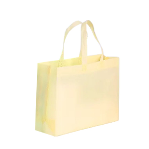 Beige and Green New Design Handled Non-Woven Shopping <b>Bags</b> No Brand Direct Factory Price - Product Image 5
